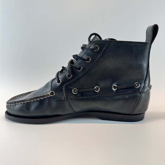 Polo Ralph Lauren Black Leather Chukka Boots - Picture 4 of 8